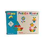 Joc Tangram din lemn cu 60 piese - imagine 4