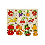 Puzzle încastru cu fructe, 11 piese