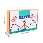 Joc din lemn Montessori pentru motricitate Wooden Man - imagine 5