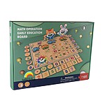 Joc din lemn, planșă cu operații matematice, 3 ani+ - imagine 3