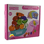 Balanță de șnuruit și stivuit din lemn, model cu legume - imagine 9