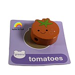 Balanță de șnuruit și stivuit din lemn, model cu legume - imagine 2