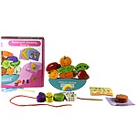 Balanță de șnuruit și stivuit din lemn, model cu legume - imagine 8