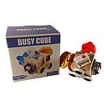 Jucărie senzorială Montessori, Busy cube muzical - imagine 4