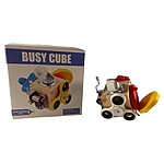 Jucărie senzorială Montessori, Busy cube muzical - imagine 5