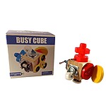 Jucărie senzorială Montessori, Busy cube muzical - imagine 6