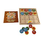 Joc 2 în 1: X și 0 din lemn și Sudoku Animale, 3 ani+ - imagine 2