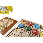 Joc 2 în 1: X și 0 din lemn și Sudoku Animale, 3 ani+ - imagine 4