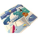 Set cu 6 planșe din carton gros, Mediul de viață al animalelor, 3 ani+ - imagine 2