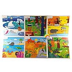 Set cu 6 planșe din carton gros, Mediul de viață al animalelor, 3 ani+ - imagine 3