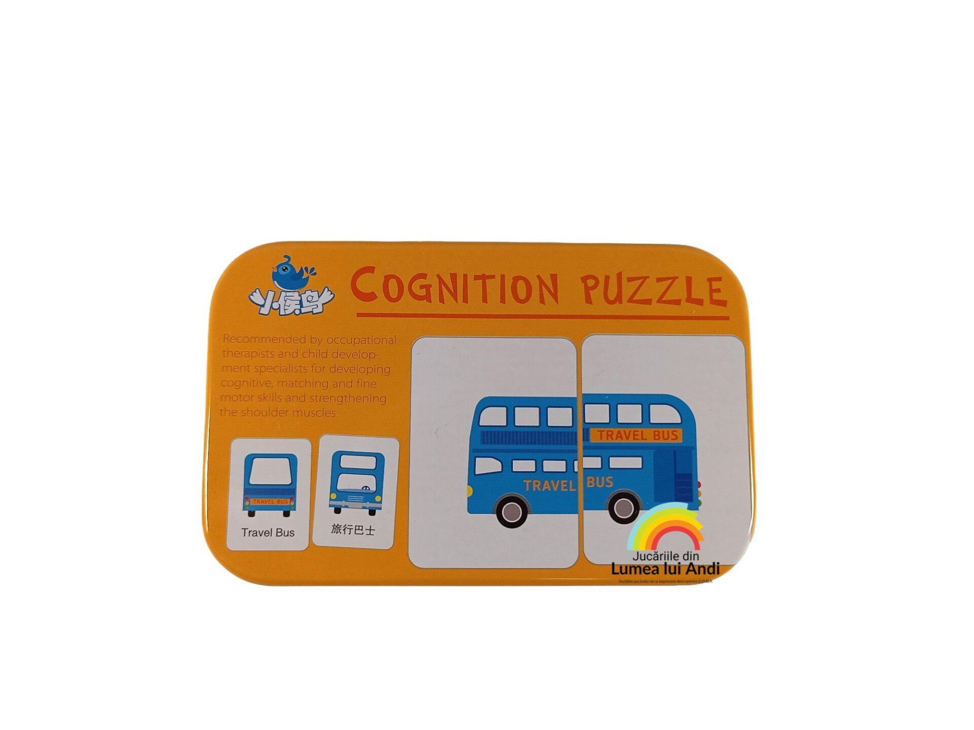 Poze site fundal alb (343) Joc educativ de asociere Cognition Puzzle cu mijloace de transport - imagine 1
