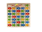 Joc magnetic de pescuit cu litere și cifre tip puzzle încastru