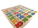 Joc magnetic de pescuit cu litere și cifre tip puzzle încastru - imagine 2