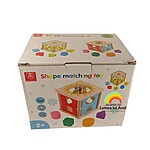 Cub sortator din lemn cu forme si benzi elastice - imagine 6