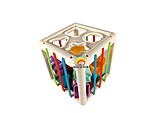 Cub sortator din plastic cu forme si benzi elastice - imagine 3