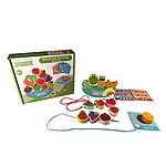 Balanță de șnuruit și stivuit din lemn, model cu fructe