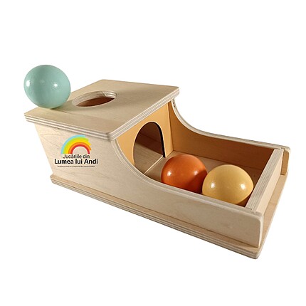 Cutia permanenței Montessori, cu 3 bile