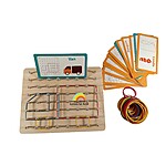 Joc educativ de tip Montessori, Geoboard cu elastice, 3 ani+