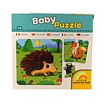 Puzzle din 4 piese Baby Puzzle, Animale din pădure