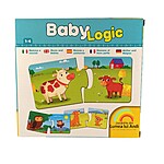 Puzzle de asociere din 2 piese Baby Logic, Mama si puiul