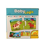 Puzzle de asociere din 2 piese Baby Logic, Mama si puiul - imagine 9