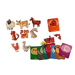 Joc puzzle magnetic cu cariocă, animale de la fermă, Cornfarm, 3 ani+ - imagine 3