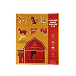 Joc puzzle magnetic cu cariocă, animale de la fermă, Cornfarm, 3 ani+ - imagine 2