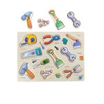Puzzle încastru cu unelte în limba română, 10 piese - imagine 3