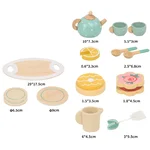 Set servirea ceaiului din lemn- Afternoon Tea Set, Kabi - imagine 5