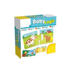 Puzzle de asociere din 2 piese Baby Logic, Mama si puiul - imagine 5