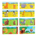 Puzzle de asociere din 2 piese Baby Logic, Mama si puiul - imagine 6