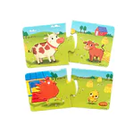 Puzzle de asociere din 2 piese Baby Logic, Mama si puiul - imagine 7