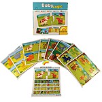 Puzzle de asociere din 2 piese Baby Logic, Mama si puiul