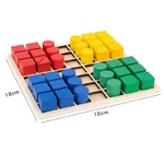 Joc creativ Mozaic din lemn cu forme geometrice - imagine 5