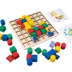 Joc creativ Mozaic din lemn cu forme geometrice - imagine 6