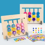 Labirint Montessori de asociere 4 în linie cu animale și culori