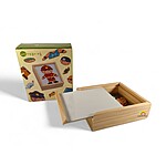 Joc magnetic din lemn cu 6 profesii/meserii, 18 piese - imagine 3