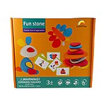 Joc creativ Montessori cu 36 de pietre ceramice - imagine 5