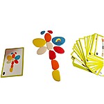 Joc creativ Montessori cu 36 de pietre ceramice - imagine 3