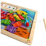 Joc magnetic de pescuit cu carduri de activități - imagine 3