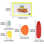 Joc creativ Montessori cu 36 de pietre ceramice - imagine 9