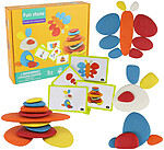 Joc creativ Montessori cu 36 de pietre ceramice - imagine 6