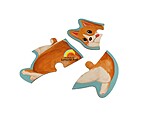 Puzzle din carton cu 6 imagini, piese mari din carton gros, tematică Animale de la Fermă - imagine 2