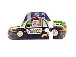 Puzzle din carton cu 6 imagini, piese mari din carton gros, tematică Autovehicule - imagine 2