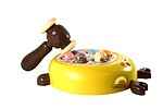 Joc de motricitate și dexteritate din plastic Whack-a-mole - imagine 2