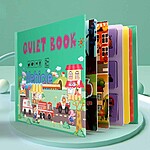 Carte de activitati cu stickere reutilizabile Quiet Book cu Mijloace de Transport