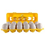 Joc Montessori de potrivire și asociere – set 12 ouă cu forme - imagine 4