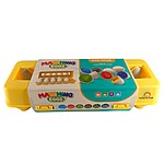 Joc Montessori de potrivire și asociere – set 12 ouă cu mijloace de transport - imagine 3