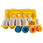 Joc Montessori de potrivire și asociere – set 12 ouă cu forme - imagine 2