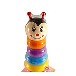 Piramidă de stivuire cu animăluț - 3 modele diferite (buburuză, girafă sau albinuță) - imagine 11